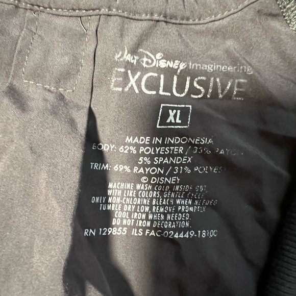 Walt Disney World Imagineering Exclusive Grey Zip Jacket- xL - Picture 6 of 6